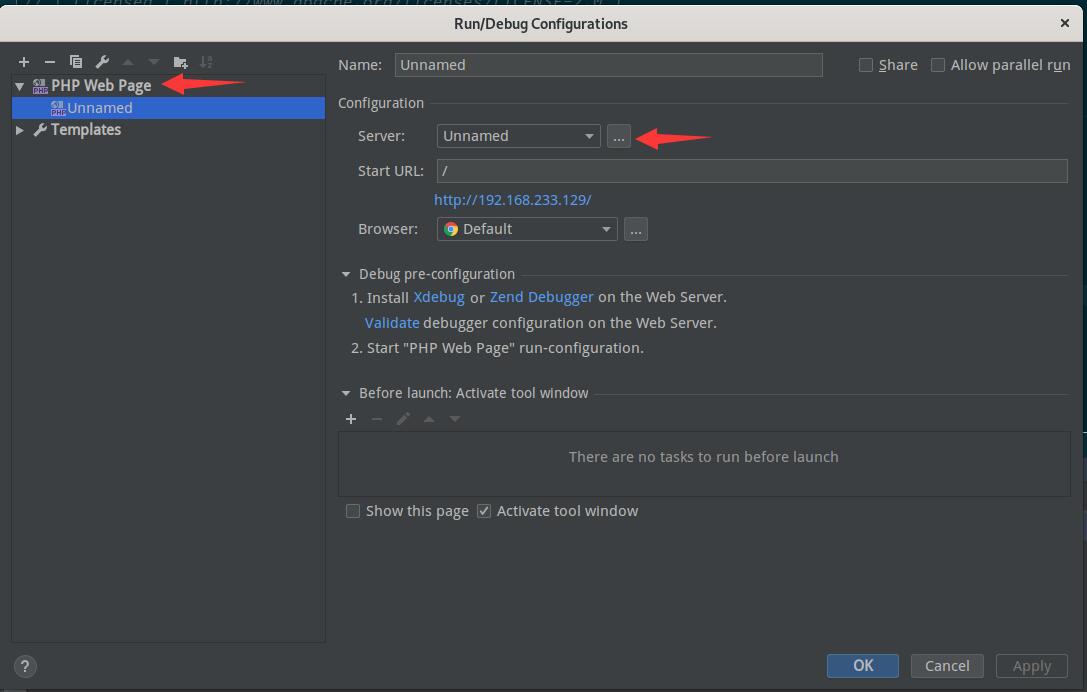 phpstorm-php-debug-configurations